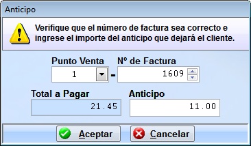 anticipo