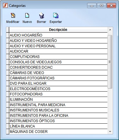 categorias
