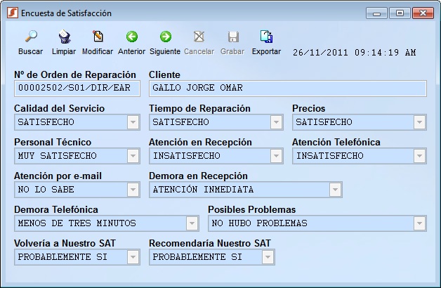 encuesta satisfaccion