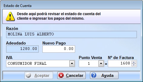 estado cuenta