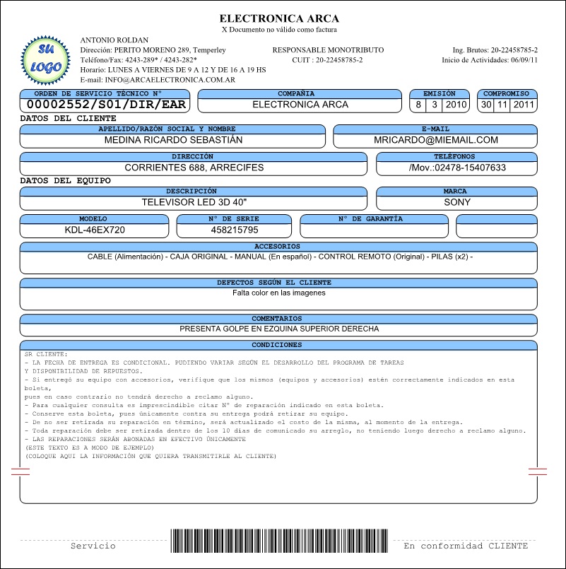 Orden de servicio